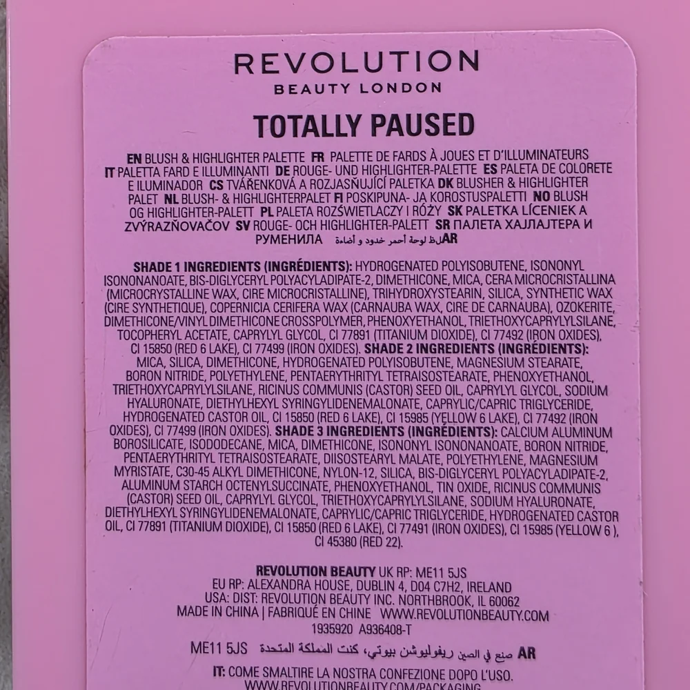 REVOLUTION Clueless Blush & Highlighter Palette